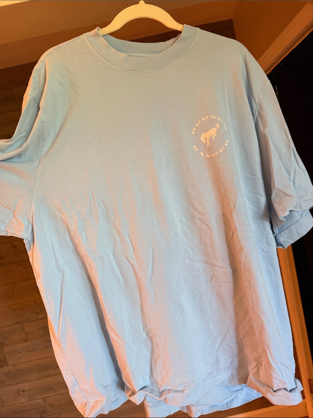 Abercrombie & Fitch Light Blue Graphic Crew Tee